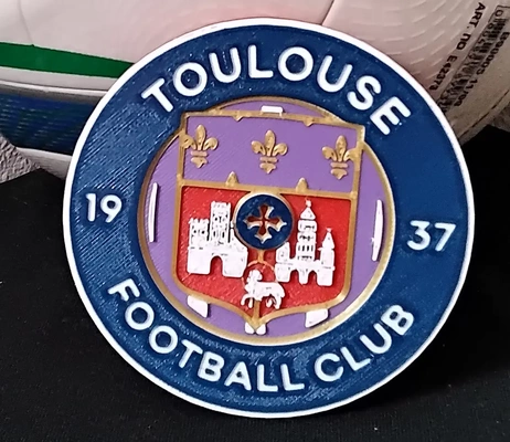 toulouse futebol clube tfc montanha russa or placa 3d by daddywazzy criador on 3d print model - Mito3D