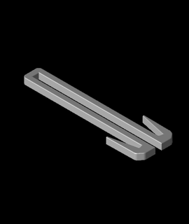 towel hook double sided v2stl 3d model thangs 3d print model - Mito3D