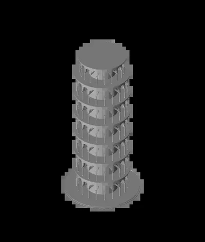 tower of pisa - 3d by jex7 on thangs 3d print model - Mito3D