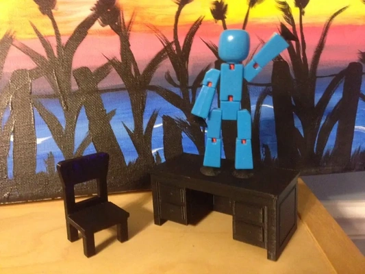 juguete escritorio silla 3d by villano apuntalar tienda on gracias 3d print model - Mito3D
