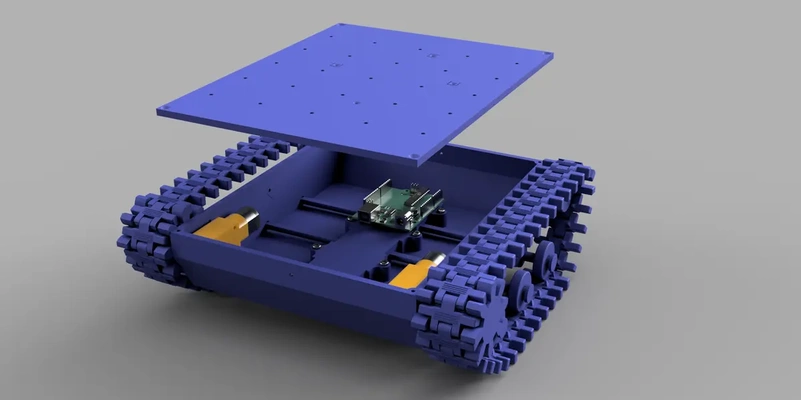 tracked vehicle arduino - 3d by glopecc on thangs 3d print model - Mito3D