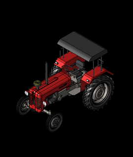 tracteur 3d modèle 3ddesigner 3d print model - Mito3D