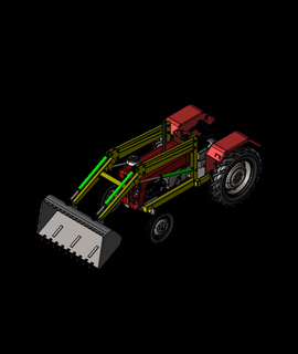tracteur 3d modèle rouge gorge 3d print model - Mito3D