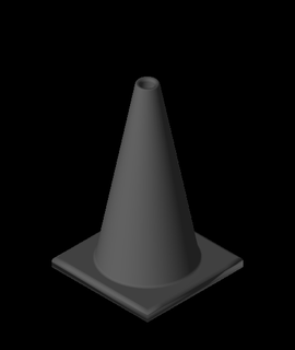 traffic cone technicallyfunctioning Business & Industrial 3d print model - Mito3D
