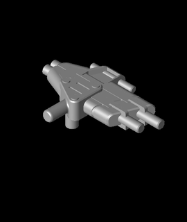 trasformatori takara postbruciatore pistola 3d print model - Mito3D