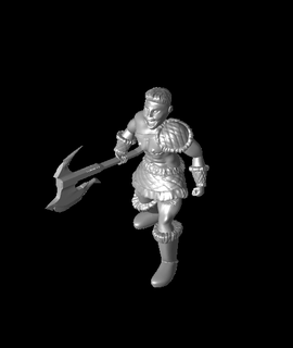 homem trans bárbaro Corvo tempestade 3d print model - Mito3D