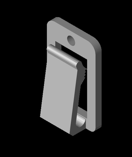 koşu bandı Emniyet anahtar kemer klips 3d print model - Mito3D