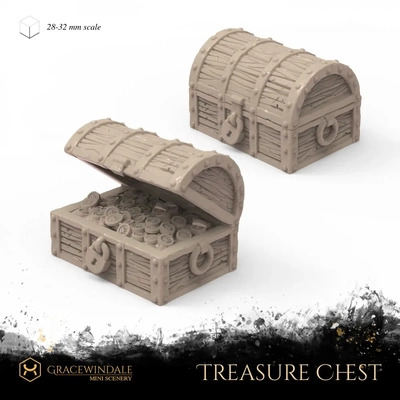 treasure chest - 3d by gracewindale on thangs 3d print model - Mito3D