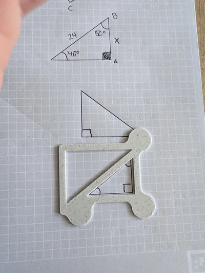 triangolo disegno aiuto geometria 3d by seriouscaller on grazie 3d print model - Mito3D