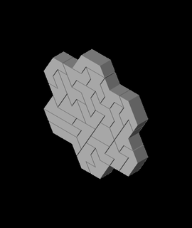 triangolo esadecimale puzzle nanotox793 3d print model - Mito3D