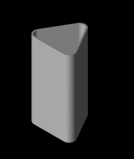 triangle pen case 3d model cristianrasvanta thangs 3d print model - Mito3D