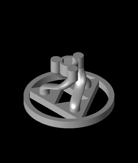 triforce axe roue filet 3d modèle 3d print model - Mito3D