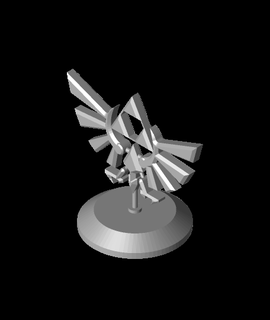 triforce display elialexhawkins 3d print model - Mito3D