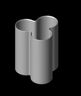 triple 18650 battery container - vase mod Devices 3d print model - Mito3D