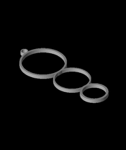 triple ringed earring 3d model tamedtech thangs 3d print model - Mito3D