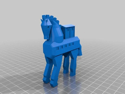 troya caballo 3d by minifabrikam on gracias 3d print model - Mito3D