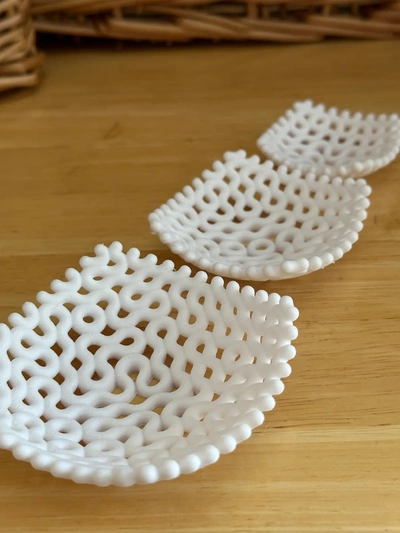 truchet vassoi piccolo 3d by davemakesstuff on grazie modello geometria matematica arte tassellatura cucina casa arredamento stoviglie ciotola vassoio piastrellatura 3d print model - Mito3D
