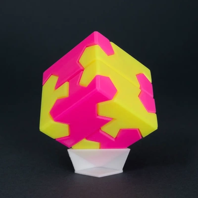 tsugite cube 2x2 puzzle 3 sizes - 3d by on thangs 3d print model - Mito3D