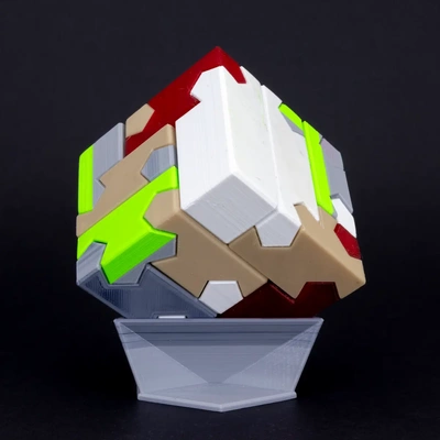 tsugite cube 3x3 puzzle version 3d by 3d print model - Mito3D