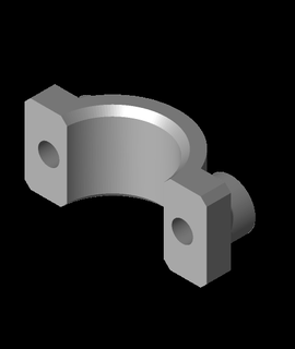 tubo suporte retangular alumínio pró 3d modelo 3d print model - Mito3D