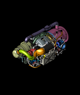 tubojet engine 3d model haktanyagmur thangs 3d print model - Mito3D
