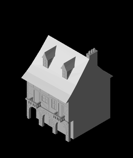 tudor style maison wargaming 3d print model - Mito3D