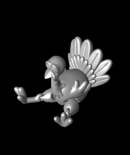 turkey flexi leg Animals 3d print model - Mito3D