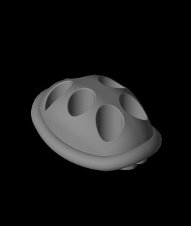 kaplumbağa kabuk dolma kalem Kulp destek ev Bahçe 3d print model - Mito3D