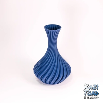 twist vase no 4 - 3d by kazi toad on thangs vasemode mode plant flowers spiral spiralize 3d print model - Mito3D