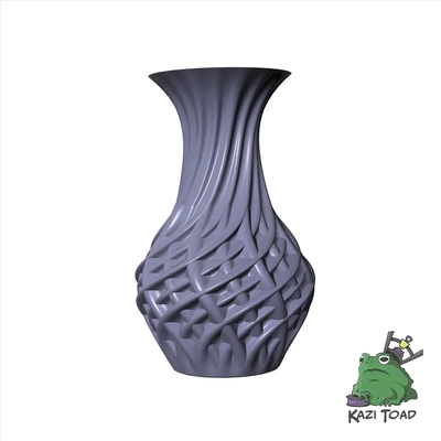 tordu traverser vase mod 7 1 3d by travail crapaud mode torsion 3d print model - Mito3D