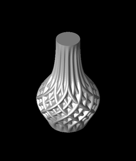 twisted cross vase no 7 Home & Garden 3d print model - Mito3D