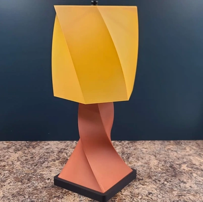 twisted lamp & shade - 3d by makers mashup on thangs 3d print model - Mito3D