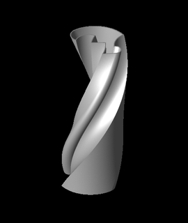 contorto vaso 3d modello fogfilo grazie 3d print model - Mito3D