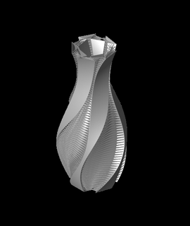 tordu vase brins 3d modèle alex forme 3d print model - Mito3D