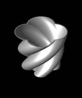 twistedcirclesvasestl creatore 3d print model - Mito3D
