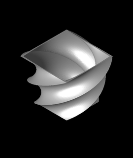 vase carré torsadé 3d modèle 3dmodelmaker 3d print model - Mito3D