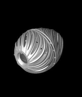 twisty2 egg container 3d print model - Mito3D
