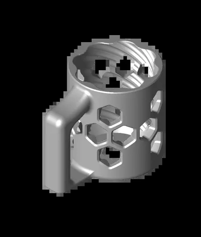 retorcido lata taza on internet 3d by laslucespd gracias 3d print model - Mito3D