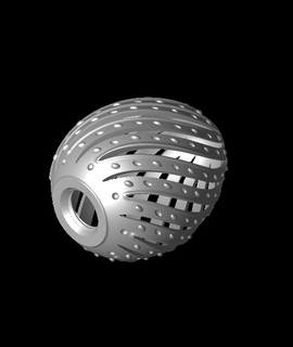 twisty egg container 3d print model - Mito3D