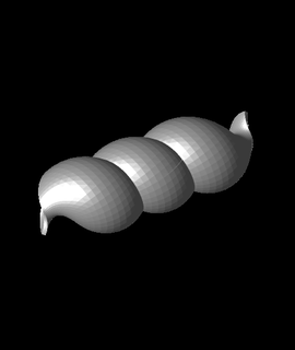 twisty shell - minimal surface 12 3d print model - Mito3D