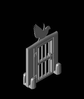 gorjeo cárcel pájaro papiwazzy creador 3d print model - Mito3D