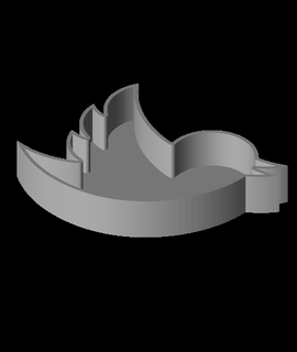 twitter logo tray alexaldridge Arts & Entertainment 3d print model - Mito3D