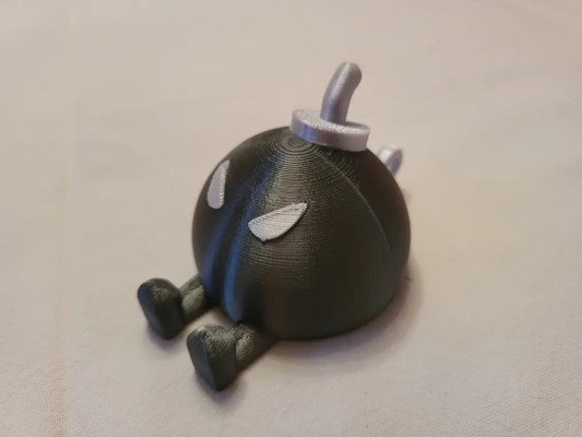 two colour sulking bob-omb single - 3d by oddity on thangs 3d print model - Mito3D