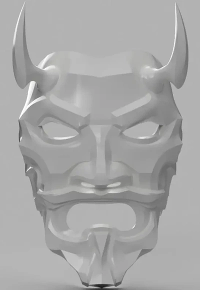 uncle oni mask - 3d by villainous prop shop on thangs 3d print model - Mito3D