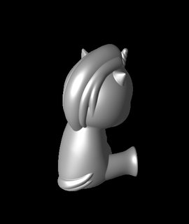 unicórnio licorne corpo 3d print model - Mito3D
