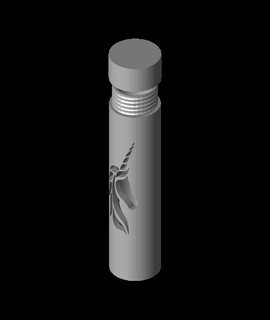 unicornio lápiz tubo fácil impresión hogar casa jardín 3d print model - Mito3D