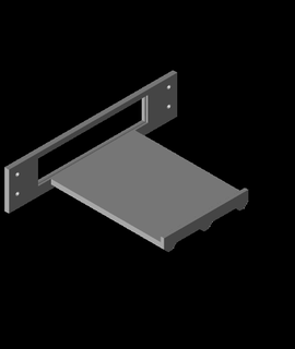 unifi seguridad puerta usg estante montar dispositivos 3d print model - Mito3D