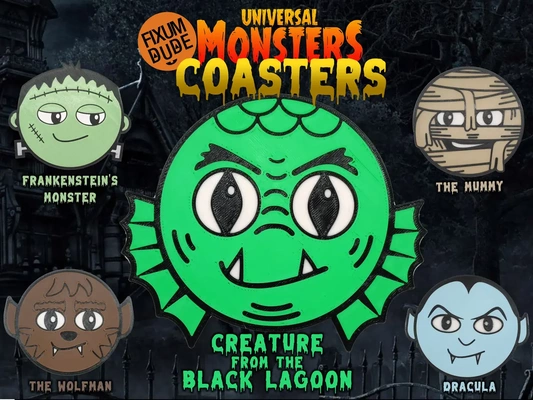 universal monster coasters - creature black lagoon 3d by fixumdude on thangs 3d print model - Mito3D