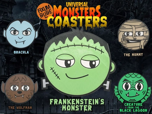 universal monsters coasters - frankenstein's monster 3d by fixumdude on thangs 3d print model - Mito3D