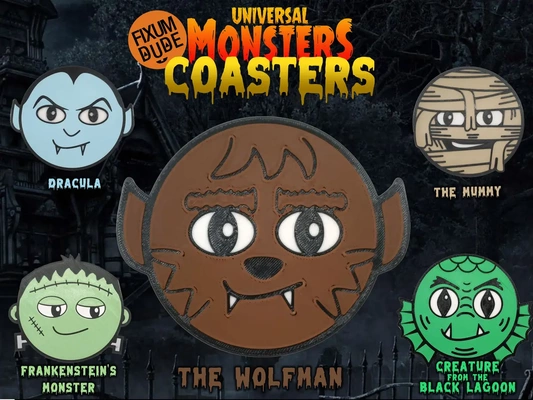 universal monsters coasters - wolf man 3d by fixumdude on thangs 3d print model - Mito3D